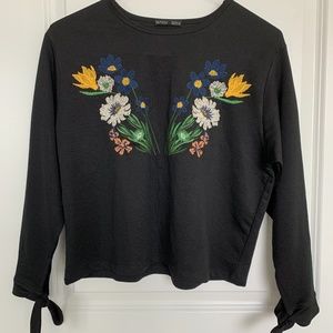 Zara Embroidered Floral Blouse